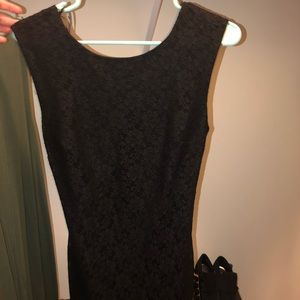 Little lace designed black dress